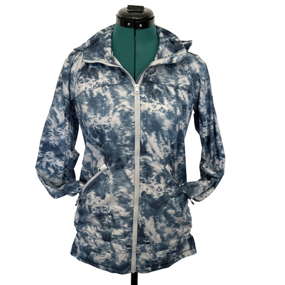 Lululemon Womens Miss Misty Alberta Lake Blue Packable Windbreaker Rain Jacket 2 - Picture 6 of 10
